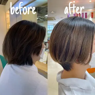 ショート パーマ 鶴﨑 美優亜のヘアスタイル