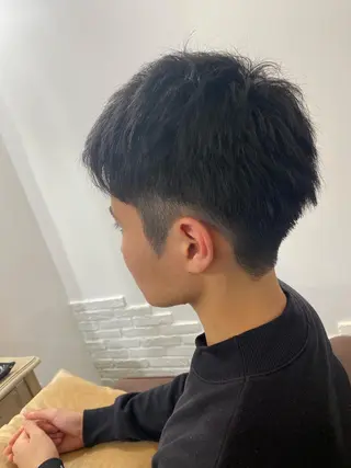 メンズ パーマモデル募集中 渥美翔人のヘアスタイル