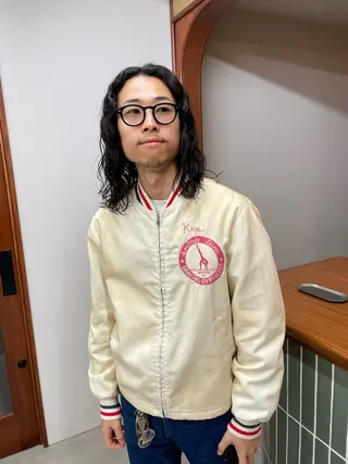 ロング パーマ メンズ 五十嵐 雄毅のヘアスタイル