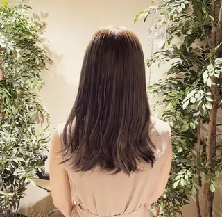 セミロング カラー 髪質改善ヘアケア 艶髪特化/上田のヘアスタイル