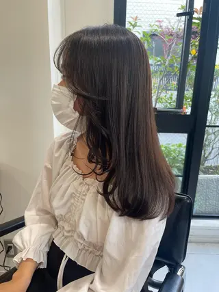 セミロング カラー ラベンダー/レイヤー スタイル🤎mamiのヘアスタイル