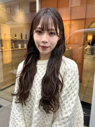 ロング パーマ hanabi /melt西梅田のヘアスタイル