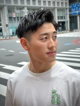 ショート メンズ 浅見 天翔のヘアスタイル