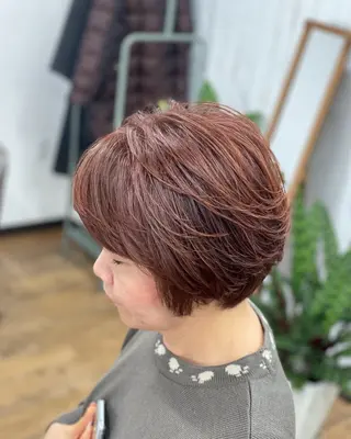 ショート カラー 【hair mic】 植田隆文のヘアスタイル