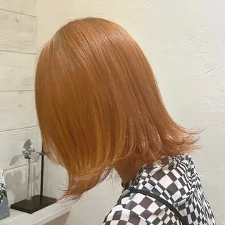 ミディアム カラー 水谷 優華のヘアスタイル