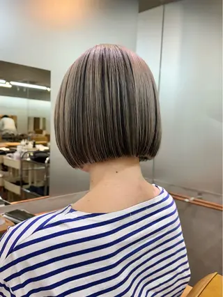 ショート カラー ハイトーン×似合わせ 🌱中川慎之介のヘアスタイル