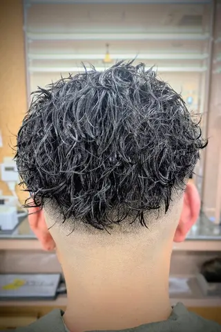 ショート パーマ 理容プラージュ燕三条 福井のヘアスタイル