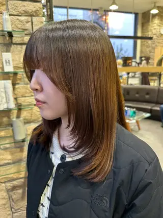 ロング 縮毛矯正/レイヤー /カラー🎀おぐりンのヘアスタイル