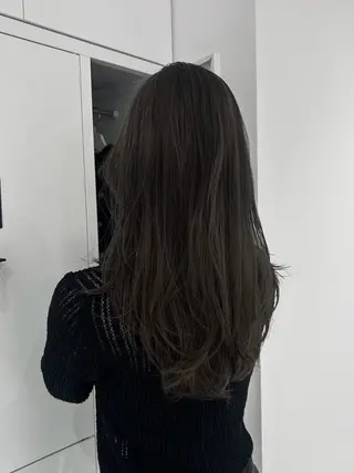 セミロング カラー グレージュ/ベージュ /経堂/sana🌱のヘアスタイル