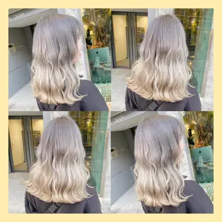 ミディアム 🤍ムラ修正ブリーチ 🤍原宿/YUUのヘアスタイル