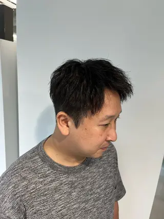 ショート パーマ メンズ 🏆メンズヘア特化 🥇代表りんぺーのヘアスタイル