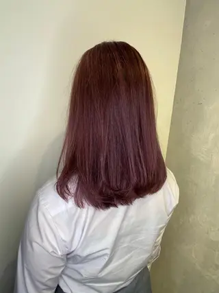 セミロング カラー ヘアアレンジ 【艶髪×韓国風】 毛流れ職人 RYOのヘアスタイル