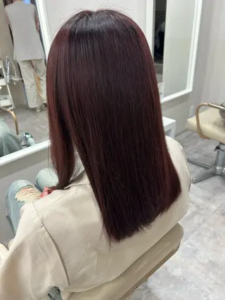セミロング カラー ULUA ひまりのヘアスタイル