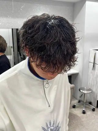 パーマ メンズ 🍐シャドウパーマ メンズ特化/守岡🍐のヘアスタイル