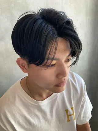 ショート パーマ メンズ 波巻きスパイラルパー マ/シャドウパーマ駿のヘアスタイル
