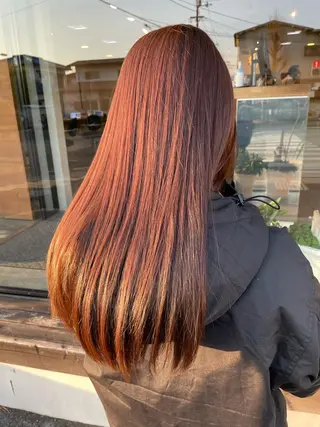 ロング カラー 村上 楓弥のヘアスタイル