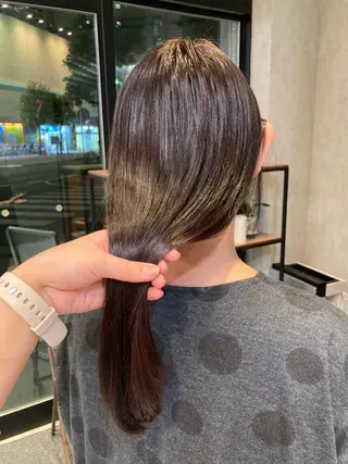 セミロング カラー yuuri🎀/大宮 /韓国ヘア/レイヤーのヘアスタイル