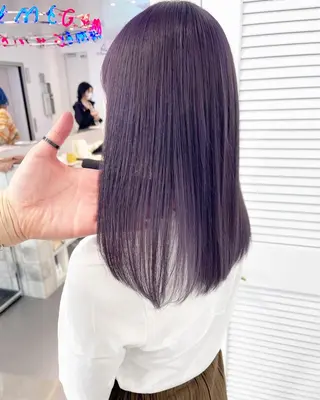 セミロング カラー 透明感カラー× レイヤーカット✨高梨のヘアスタイル