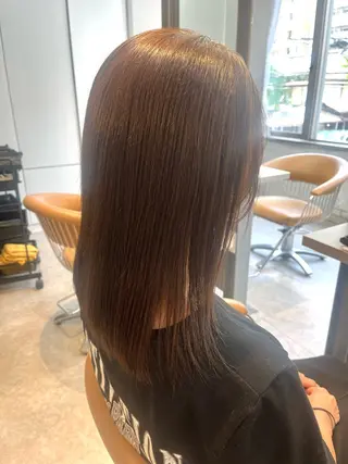 ミディアム カラー パーマ うしだ かおるのヘアスタイル