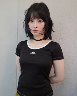 ミディアム カラー ブリーチ🪡 ボブ🐬レイヤーのヘアスタイル