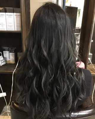 ロング カラー LoRE hair 四条河原町 西尾友里のヘアスタイル