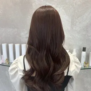 ロング カラー 韓国ヘアケアブリーチ 莉奈のヘアスタイル