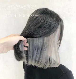 ミディアム カラー 🦋シールエクステ /韓国/リアラ🦋のヘアスタイル