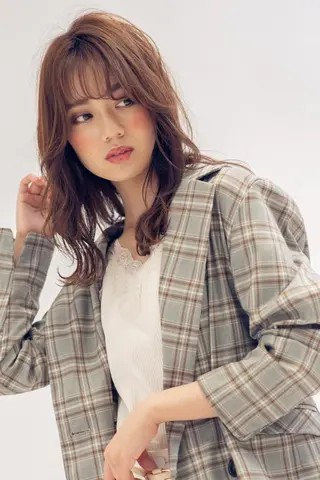 ミディアム 艶カラー/髪質改善/ はかまた🕊️のヘアスタイル