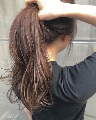 セミロング カラー 北間 寛哉のヘアスタイル