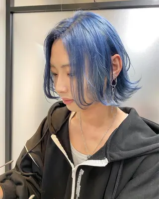 ショート カラー パーマ ヘアアレンジ メンズ 【池袋/スパイキー ショート】ⓝⓘⓜⓤのヘアスタイル