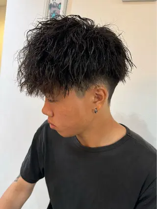 ショート パーマ メンズ AKI 🐉のヘアスタイル