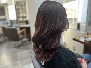 セミロング カラー 長内 大明のヘアスタイル