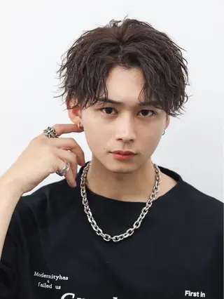 メンズ 🥣ケアブリーチカ ラーTakato🥛のヘアスタイル