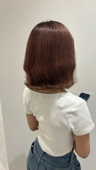 セミロング カラー 🩶ダブルカラー/ 透明感カラー✝️るみのヘアスタイル