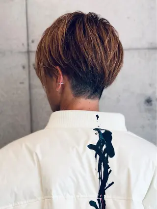 ショート メンズ 平栗 篤のヘアスタイル
