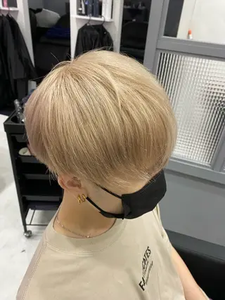 ショート カラー パーマ ヘアアレンジ メンズ 🔥メンズ特化渡辺 🔥ブリーチカラーのヘアスタイル