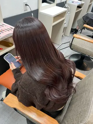 ロング hazuki🐈⬛ 透明感カラーのヘアスタイル