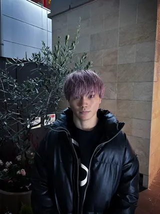 ミディアム カラー メンズ メンズ カラー特化/ カラー特化/池田海斗のヘアスタイル