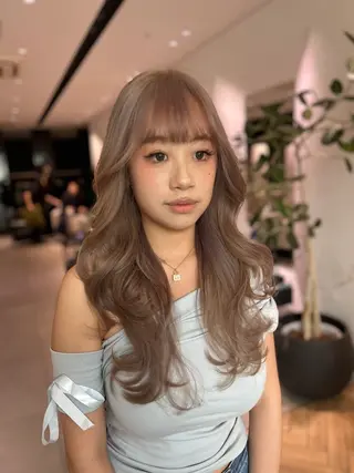 ロング カラー カラーリスト/アイ リスト/牛込萌香🫧のヘアスタイル