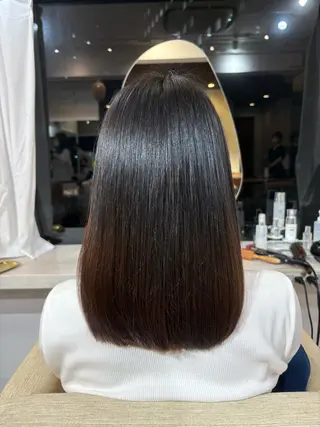 ミディアム 柿添 莉央のヘアスタイル