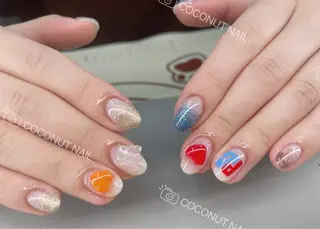 ネイル 神田 ココナッツのネイルデザイン