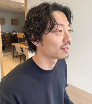 ショート パーマ メンズ 大阪ヴィーガンサロン KANAKOのヘアスタイル