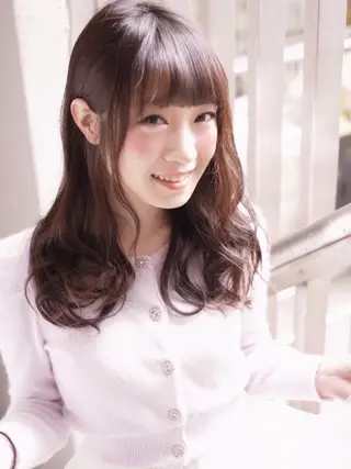 ロング 浜田 敦史のヘアスタイル