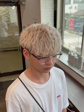 カラー パーマ メンズ Hazu 【パーマ特化美容師】のヘアスタイル