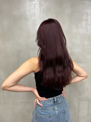 ロング カラー 田中 綾乃のヘアスタイル