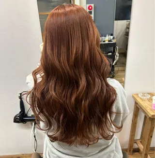 ロング カラー 大阪デザインカラー/ カットモデル募集のヘアスタイル