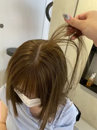カラー 韓国ヘア/グレージュ kanako🤍🫧のヘアスタイル