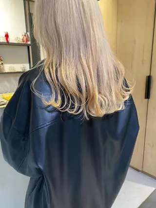 ロング カラー メンズパーマ💈藤田 晃志のヘアスタイル