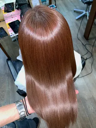 ミディアム 縮毛矯正/髪質改善 井上智秀のヘアスタイル