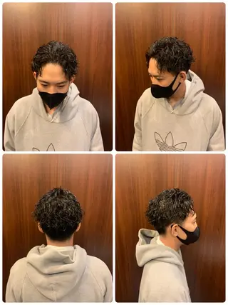 ショート パーマ メンズ 高橋 大輔のヘアスタイル